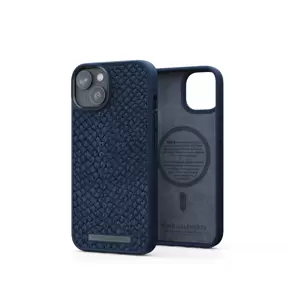 Njord Salmon Leather MagSafe tok kék Apple iPhone 14 Plus készülékhez NA42SL01