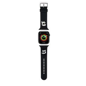 Karl Lagerfeld óraszíj fekete KLAWLSLKCNK Apple Watch 42mm / 44mm / 45mm / 49mm